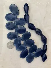 Strand of FAUX BLUE AMETHYST Beads Necklace for projects,art/crafts #B45
