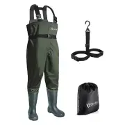OXYVAN Chest Waders with Boots for Men & Women, Nylon/PVC Lightweight Fishing...