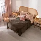 BROWN SOLID COLOR LIGHT BLANKET VERY SOFTY AND WARM KING SIZE