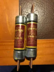 Buss Low-Peak dual element time delay fuse LPN-RK-70SP. Lot sale qty 2