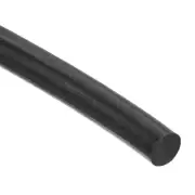 Silicone Foam Seal Strip, 8mm OD 6.5m 21ft Silicone Foam Weather Strip Black