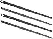 LALAFINA Lacing Needles 4pcs Steel Needles Set Threaders for Hand Sewing Essential Tools for Leatherworking