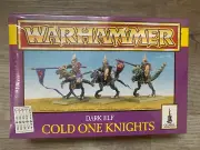 Waehammer Dark Elf Cold One Knights Box Sealed NOS OOP Rare