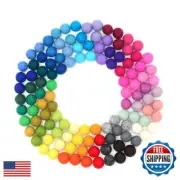 Glaciart One Felt Pom Poms, Wool Felt Balls (120 Pieces) 2 cm – 0.8 Inch, Han