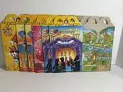 Unused McDonalds Happy Meal Boxes Lot of 6 Disney And Animaniacs