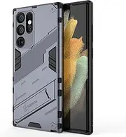 [JOJOBE] Horizontal Kickstand Case for Samsung Galaxy S22 Ultra 5G Cover case Phone Holder with Vertical Kickstand Case Compatible with Samsung S22 Ultra 5G-Grey