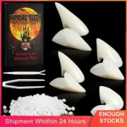 1pair Vampire Teeth With Teether Adhesive For Cosplay Party Props Halloween Part