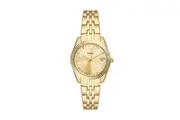 Fossil Scarlette Three-Hand Date Gold-Tone Stainless Steel Watch ES5338
