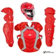 All Star Classic Pro Adult 16+ Catchers Gear Set - Red