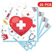 Nurse Hospital Theme Luncheon Napkins 20PK - Kids Birthday Party Tableware