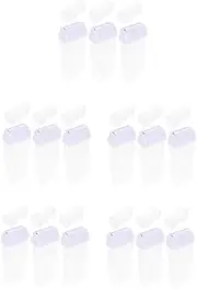 TOVINANNA 5sets Mini Dehairing Wax Storage Bottles Plastic Packing Bottle for Easy Travel Diy Hair Removal 3pcs*5