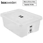 10L Plastic Storage Box Home Kitchen Fridge Pantry Organiser Container Tubs