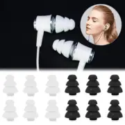 Pair Replacement Flange Ear Tips In Ear Earphone Headphone Earbuds Tips Silicone