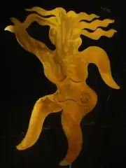 WHIMSY WOMAN DANCER GODDESS Metal Garden Yard Art Stake