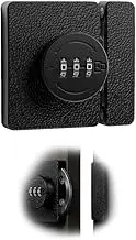 Black Keyless Combination Cabinet Lock, Anti-Pry 3-Digit Security for Swinging/Sliding Door, Bedroom, Office,Locker, Closet, Child Safety, Easy Installation