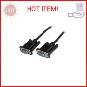 StarTech.com 1m Black DB9 RS232 Serial Null Modem Cable F/F - DB9 Female to Fema