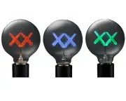 KAWS x The Standard 'XX Light Bulb Set (Red, Purple, Green)' 2011 Colored *NIB*