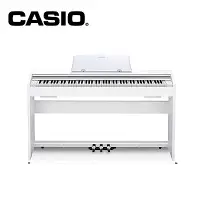 在飛比找Yahoo奇摩購物中心優惠-CASIO PX770 WE 88 鍵數位電鋼琴 古典白色款