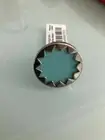 NWT House of Harlow 1960 Turquoise Blue Aqua Medium Sunburst Ring