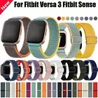 For Fitbit Versa 3/Fitbit Sense Watch Band Soft Woven Nylon Sport Strap Wrist