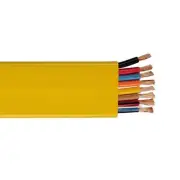 100' 16/8 Flat Festoon Yellow Cable PVC Jacket Wire 600V