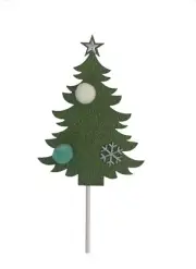 Christmas Tree Green Cake Topper