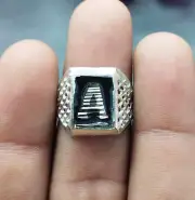 Letter Ring, Silver Ring, Chunky Ring, A Letter Ring, Alphabet Ring, InitialRing