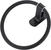 SWOOMEY Wall Mounted Towel Holder Matte Space Towel Ring for Bathroom and Kitchen Rustproof Hand Towel Holder Stylish Towel Hanging Ring Home Bathroom Accessory