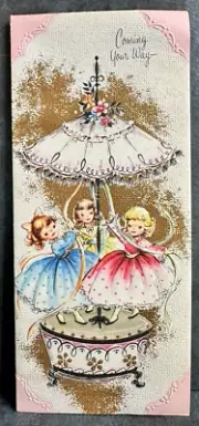 Vintage Get Well Card - Embossed, Coming Your Way - Feel Swell Again