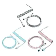 Aviation Plug Cord Detachable Coiled Alloy- TypeC USB-A Aviation Plug Cable