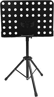 Yardwe 1pc Folding Music Stand for Guitar Violin Tablets Portable Tabletop Music Holder Collapsible Design for Black