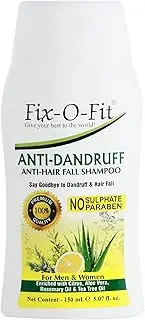 Herbal Anti-Dandruff Anti-Hair Fall Shampoo, NO PARABEN NO SULPHATE, Moisturising, Volumizing Shampoo for Men & Women - Enriched with Citrus, Aloe vera, Rosemary Oil, Tea Tree oil.