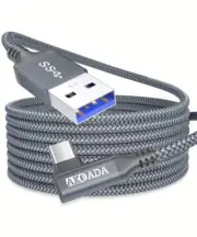 Link Cable for Oculus Quest 2 20 Feet USB A to Type C 3.0 5Gbps VR High Speed-AU