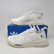 Women's Adidas NMD_R1 'White/Silver Metallic' Sneaker / GW5681 / Size 9.5