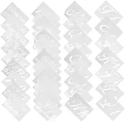 FUNNETOYU 40Pcs Reusable Letter Stencils Multi Function Painting Templates for DIY Crafts Art Projects Home Decor for Walls More