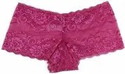 [Generic] 3 x Womens Plus Size Lace Shorts Boyleg Underwear Panties Undies Hot Pink 16