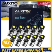 AUXITO 10x T10 W5W LED 6500K White REGO Parker Interior Side Wedge Light Bulbs (for: Porsche)
