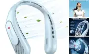 Neck Fan, Hands Free Bladeless Neck Fans Portable Rechargeable, 6000 mAh