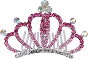 [Outanaya] Crown Comb Girls Crown Crystal Headband Hair Accessory Stylish Headdress