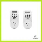 Click 24 hour / 7 Day Digital Timer x 2