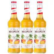 Monin Mango Syrup Exotic Sweet Fruit Taste 700ml 3er Pack