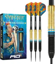 RED DRAGON Peter Wright Snakebite World Champion 2022 Darts Set - 21 Gram Brass