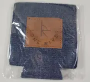 Ranch Water Lone River Beverage Company Koozie Denim Patch