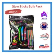 120 Pack Glow Sticks Colored Glows In The Dark Fun Friends Home Family Children