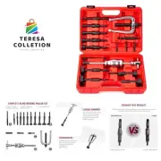 Blind Hole Collet Bearing Race and Seal Puller Extractor Kit, Slide Hammer Pi...