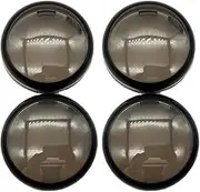 Vuzmode Turning Indicators Light Motorcycle 2 Inch Bullet Turn Signal Light Lens Cover, for Haamp;rley Sportster Touring Street Glide Road King Softail Dyna Motorbike Signal Lamp Shell(BLACK 4PCS Smok