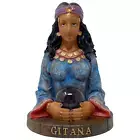 Gitana 10" Gypsy Psychic Fortune Teller Gypsy Blue Dress Resin Figure