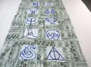Handmade Machine sewing cotton patchwork embroidered 32"x 52"quilt top