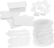 1 Sets Curtain Accessories Blinds Beaded Curtain Curtains Vertical Blind Cord Chain Blind Beaded Chain Connectors Vertical Blind Repair Parts Vertical Curtain Repair Plastic White