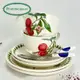 英國Portmeirion Pomona 水果系列-雙人午茶杯盤4件組(2杯盤2點心盤)